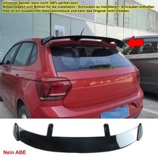 Per VW Polo VI MK6 GTI 2017-2021 spoiler tetto universale spoiler posteriore nero lucido
