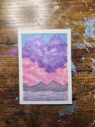 Aceo art card acquerello - art,