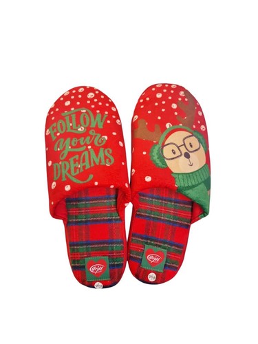 Pantofole natalizie rosse