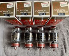 Genalex KT88 Gold Lion Vacuum Tube Quad Set, Used for 10 hours, Matched