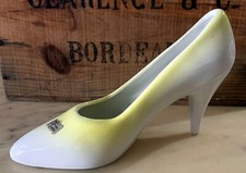 vintage SCARPA CON TACCO DONNA CERAMICA ITALY 20 CM design svuota tasche