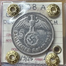 MONETA GERMANIA DEUTSCHES REICH 5 MARCHI 1938 A sigillata qSPL SUBALPINA
