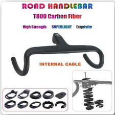 Manubrio integrato bici da strada in fibra di carbonio completo per 380-440mm con distanziali