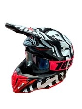 Casco Airoh Wraap Demon opaco MOTOCROSS ENDURO, con MASCHERINA abbinata.