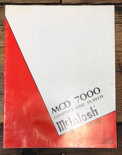 Mcintosh mcd 7000 mcd7000 - mcintosh,