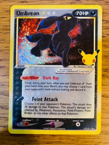 Umbreon gold star - nm!, (17/17)