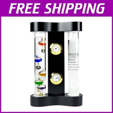 Stazione Meteo da Interno con Orologio, Igrometro e Vetro Tempesta