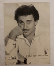 DOMENICO MODUGNO cartolina cartoncino promozionale dischi FONIT Cetra foto Dial