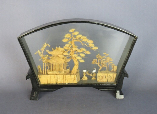 Diorama sughero teca legno