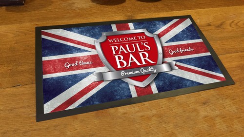 Bar runner mat personalised - bar,