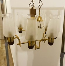 Lampadario Ottone Legno Stile