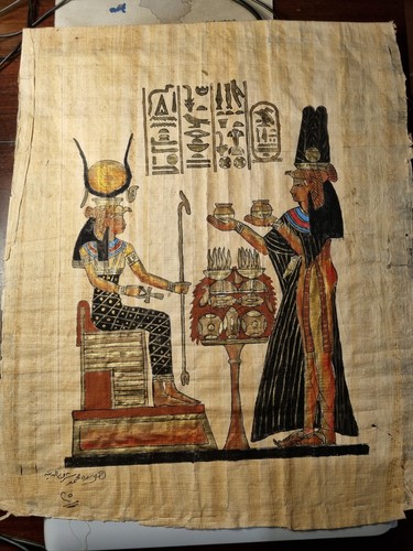 Papiro egizio originale arte - egizio,