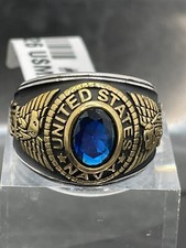 Anello Uomo Navy Acciaio Inox