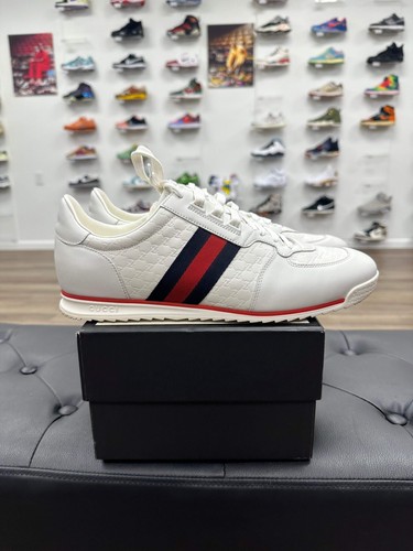 Gucci sneaker web pelle - sneaker,