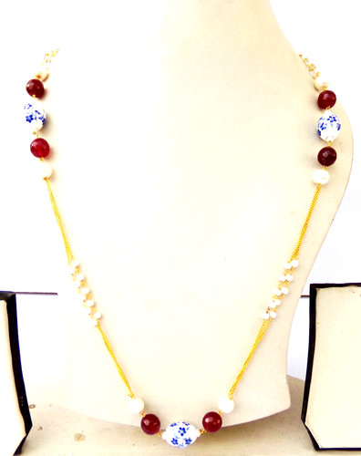Collana lunga perle perline