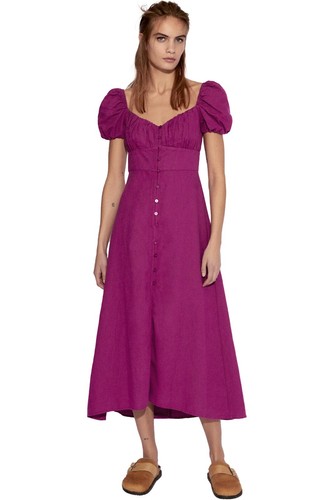 Zara midi dress with - zara, buttons