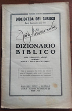 1929 DIZIONARIO BIBLICO EDEN SERPENTE ADAMO DEMONIO BIBLIOTECA DEI CURIOSI