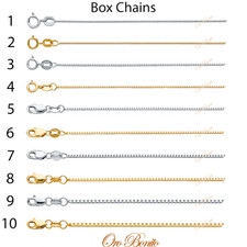 14k Yellow White Box Gold Link