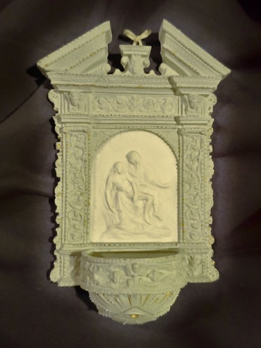 Acquasantiera bisquit - acquasantiera, in