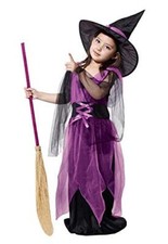 Costume Strega Bambina Viola