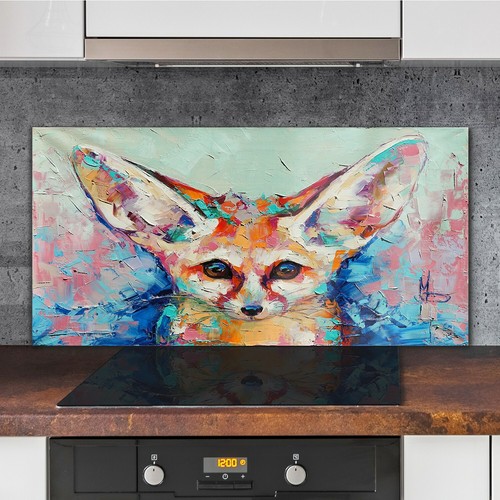 Painting abstract animal fox - painting,