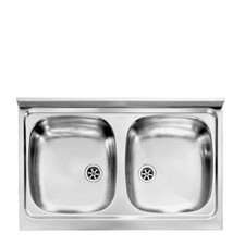 Lavello acciaio inox 2 vasche