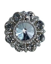 Bottone gioiello tondo con