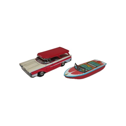 Vintage tinplate ford family - tinplate,
