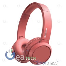 PHILIPS CUFFIE BLUETOOTH TASTO BASS BOOST CUFFIA WIRELESS OVER EAR TAH4205 ROSSO