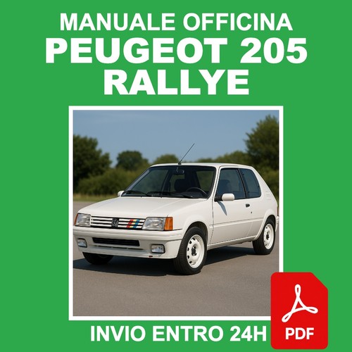 Manuale officina peugeot 205 - manuale,