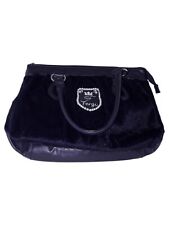 Fergi Donna Borsa Pelo Viola A Spalla A Mano Morbida 42 X 28 X 10 Cm Velluto