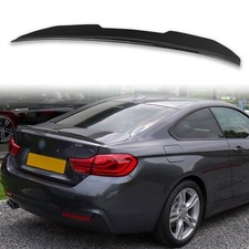 Spoiler Stivale ABS Verniciato Nero Personalizzato OK Stile PSM per BMW Serie 4 F32 Coupè