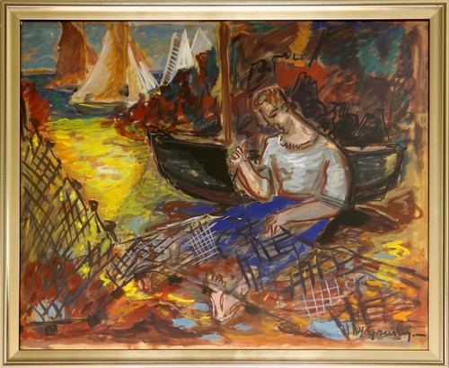Quadro acrilico fauvista