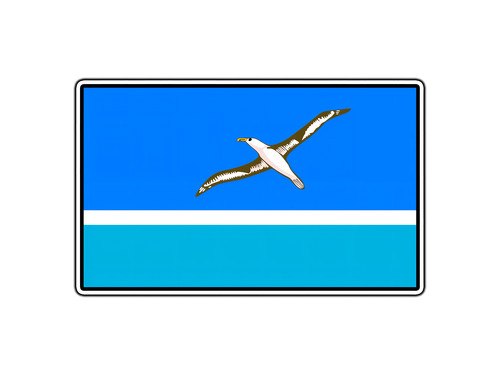 Adesivo midway islands - adesivo,