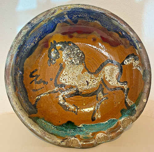 Piatto ceramica umberto ghersi - ceramica,