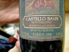 Vino brunello Castello di