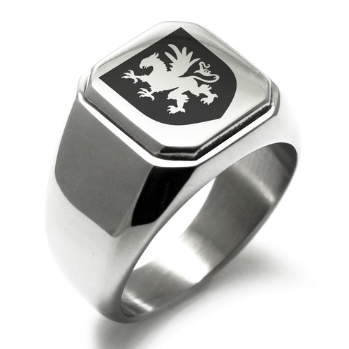 Anello sigillo uomo scudo - anello,