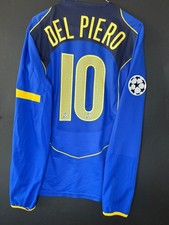 Del Piero Match worn issued size L Juventus Blue UCL Nike maglia preparata