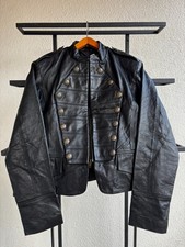Giacca pelle militare stile