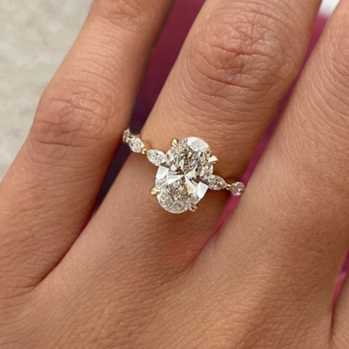 Anello fidanzamento oro - di,
