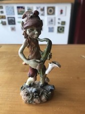 Statuetta Pixies Folletto Elfo Sassofono Musicista Decorazione Collezione Elf