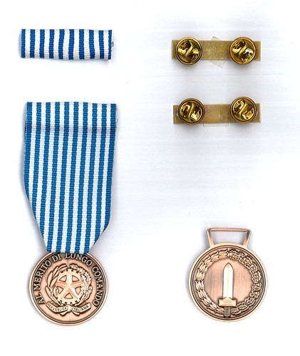 Medaglia nastrino bronzo - e/o,