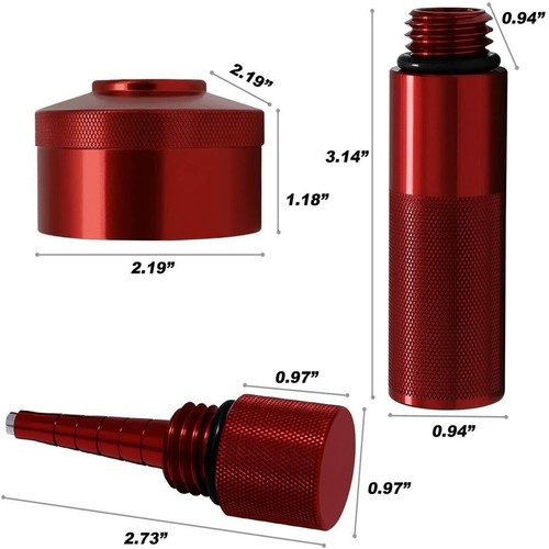 Kit tappo gas anodizzato rosso - tappo,