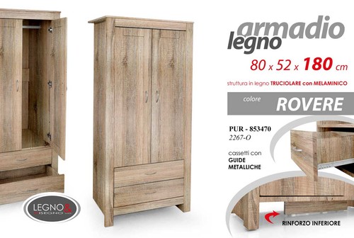 Armadio legno ante 2 - 2,