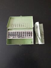 •Antica scatola timbri data