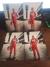 SCUDERIA Ferrari 2013:4 X CARD UFFICIALE piloti ALONSO-MASSA-GENE'-De la Rosa