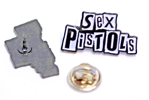 Sex pistols schrift pin - sex,