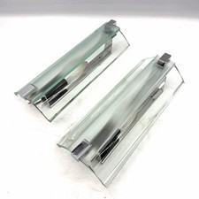 Set 2 Applique Veca Fontana Arte Anni '60 Vetro Molato Industrial Design FIRMATE