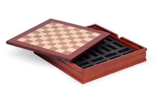 Scacchiera noce acero con - acero,