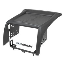 Mascherina radio doppio DIN compatibile con Fiat Ducato 244 anno 2002-2006 nera auto